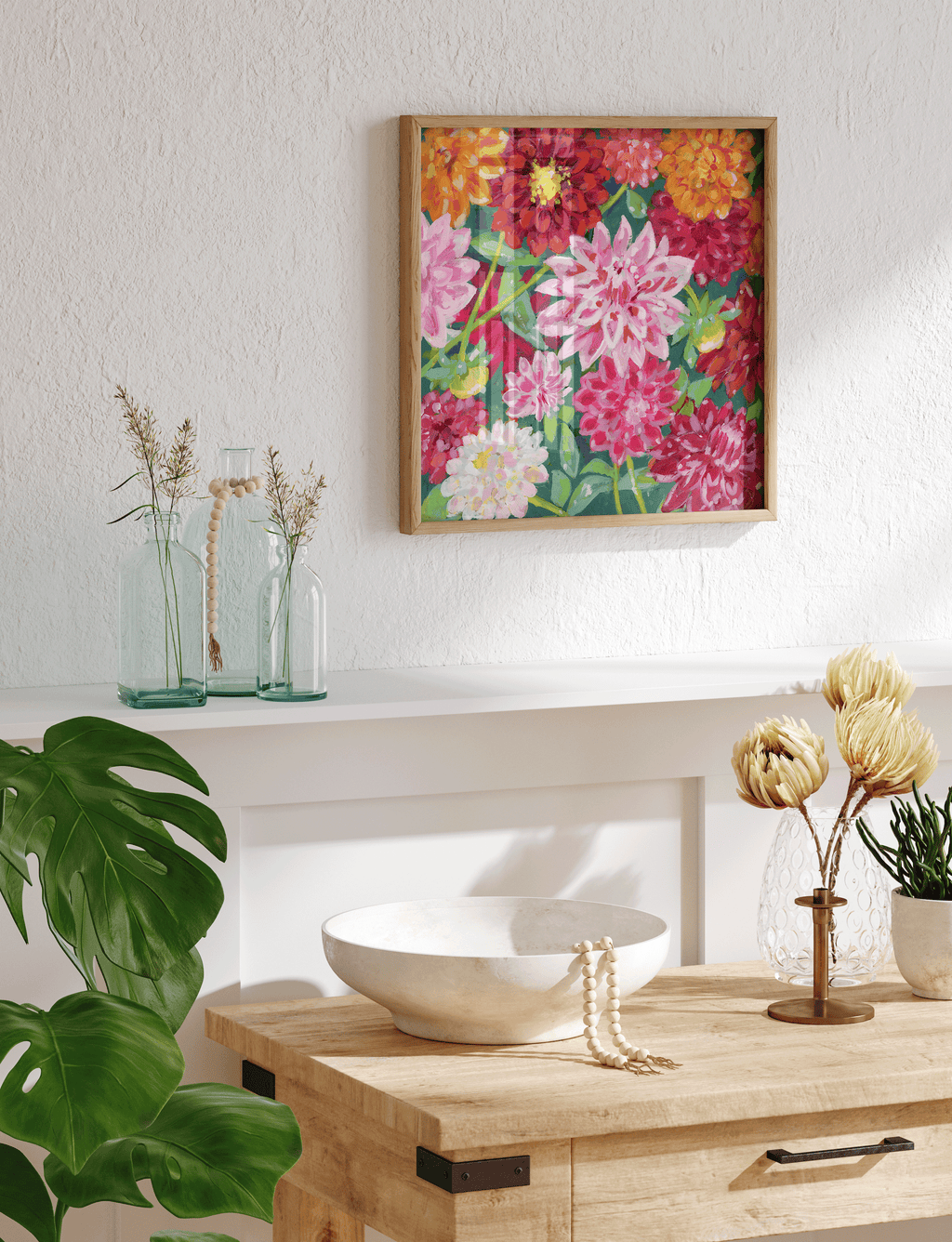 Dahlias Fine Art Print
