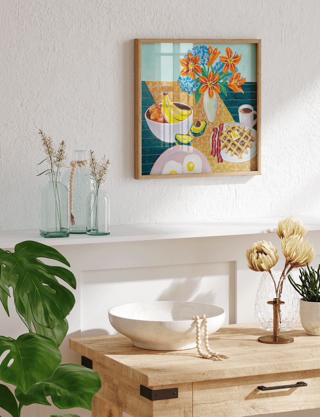 Hydrangea & Lillies Fine Art Print