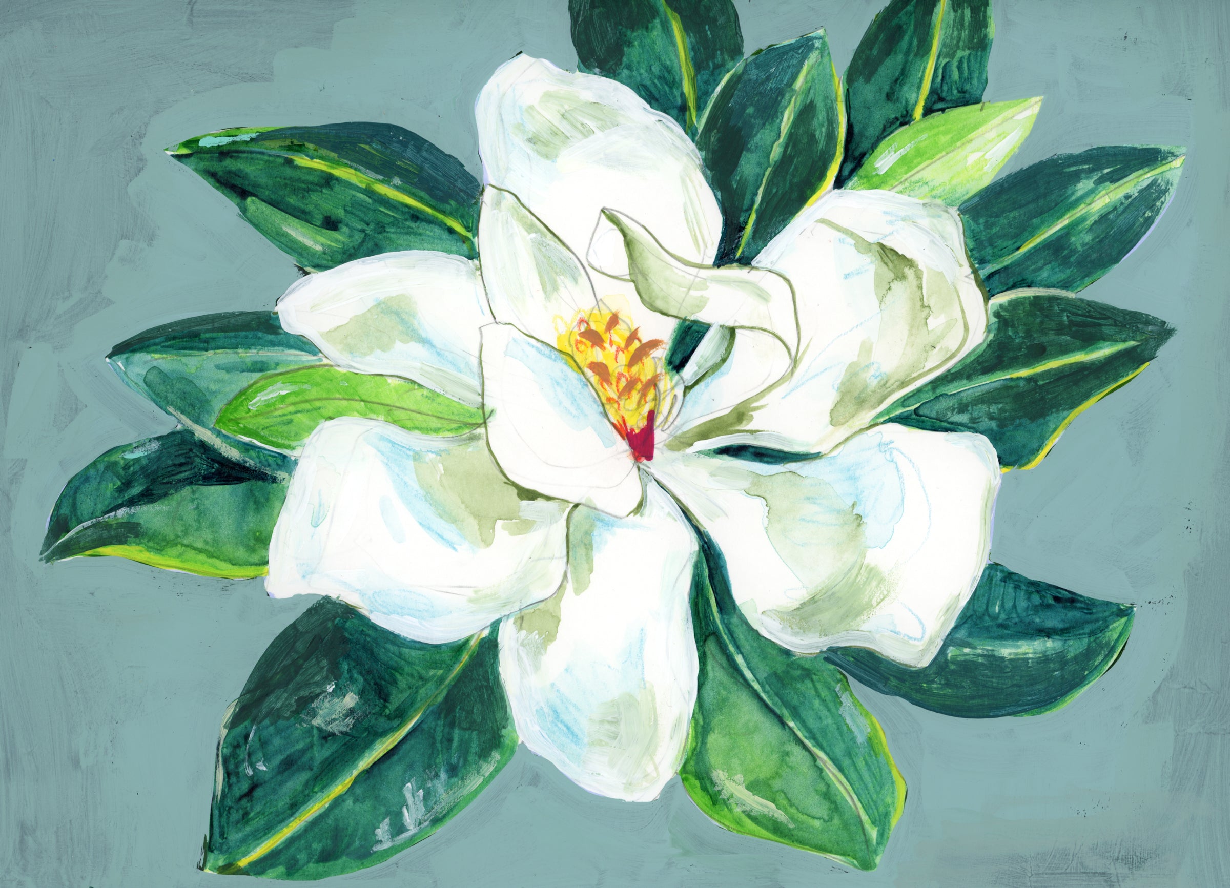 Paper Magnolia III Painting
