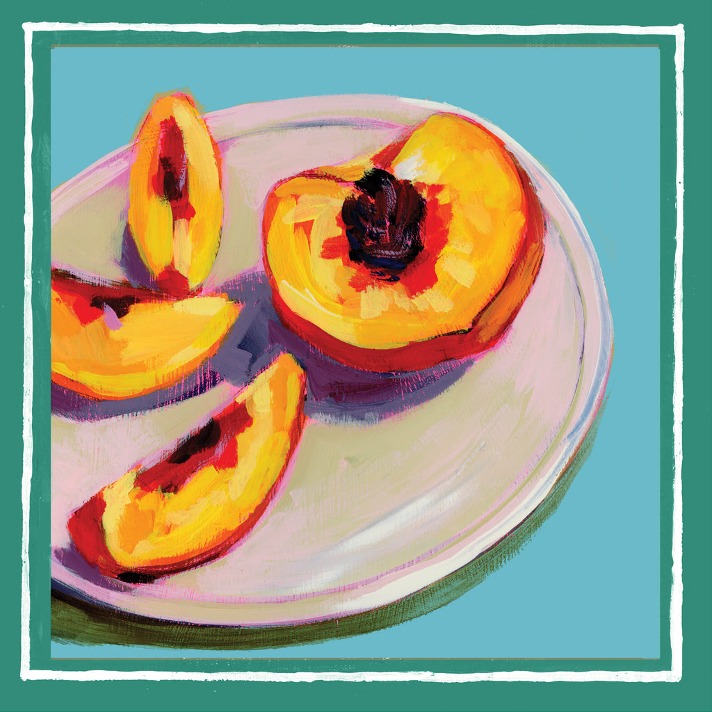 Sliced Peaches Fine Art Print