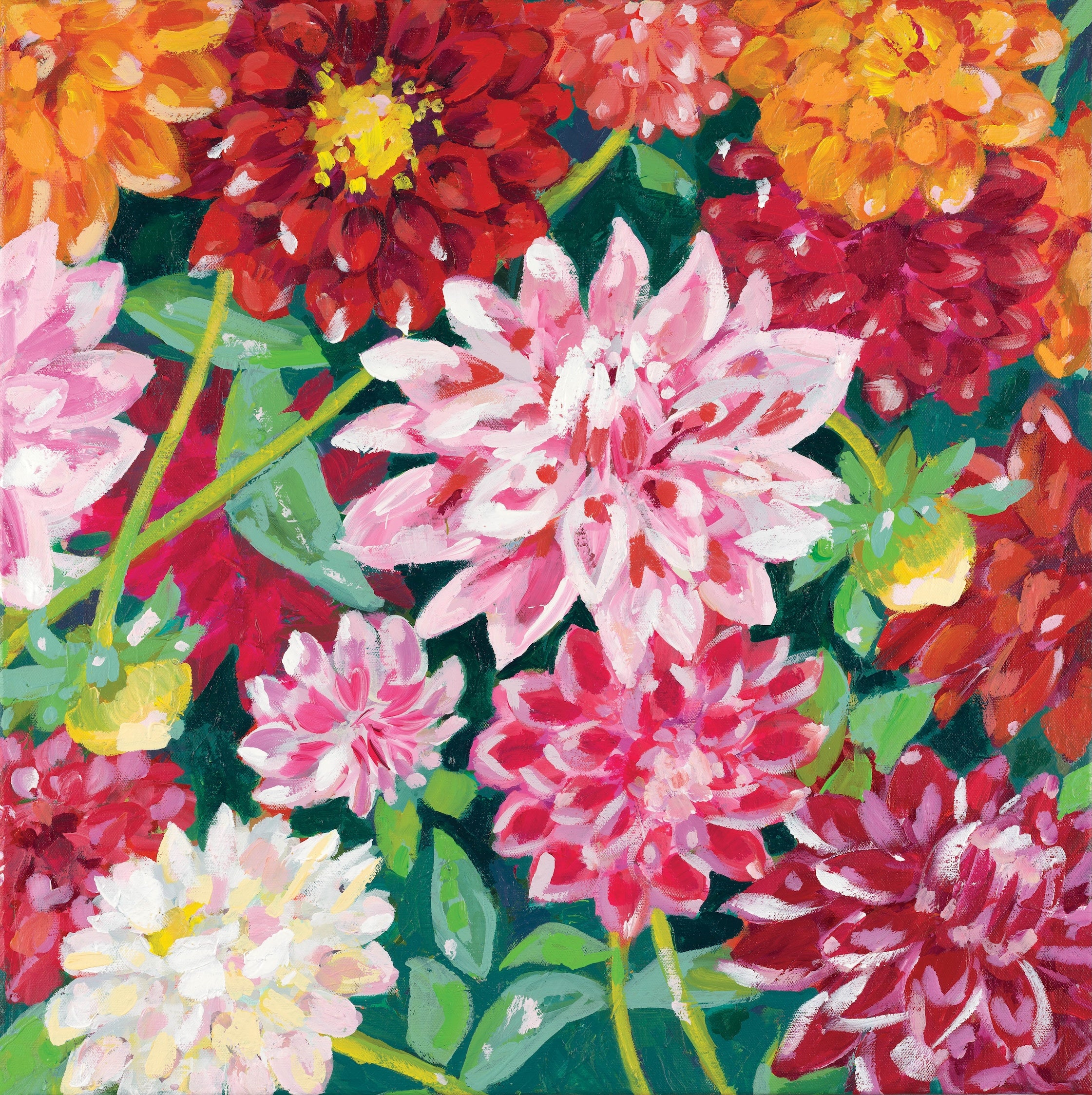Dahlias Fine Art Print