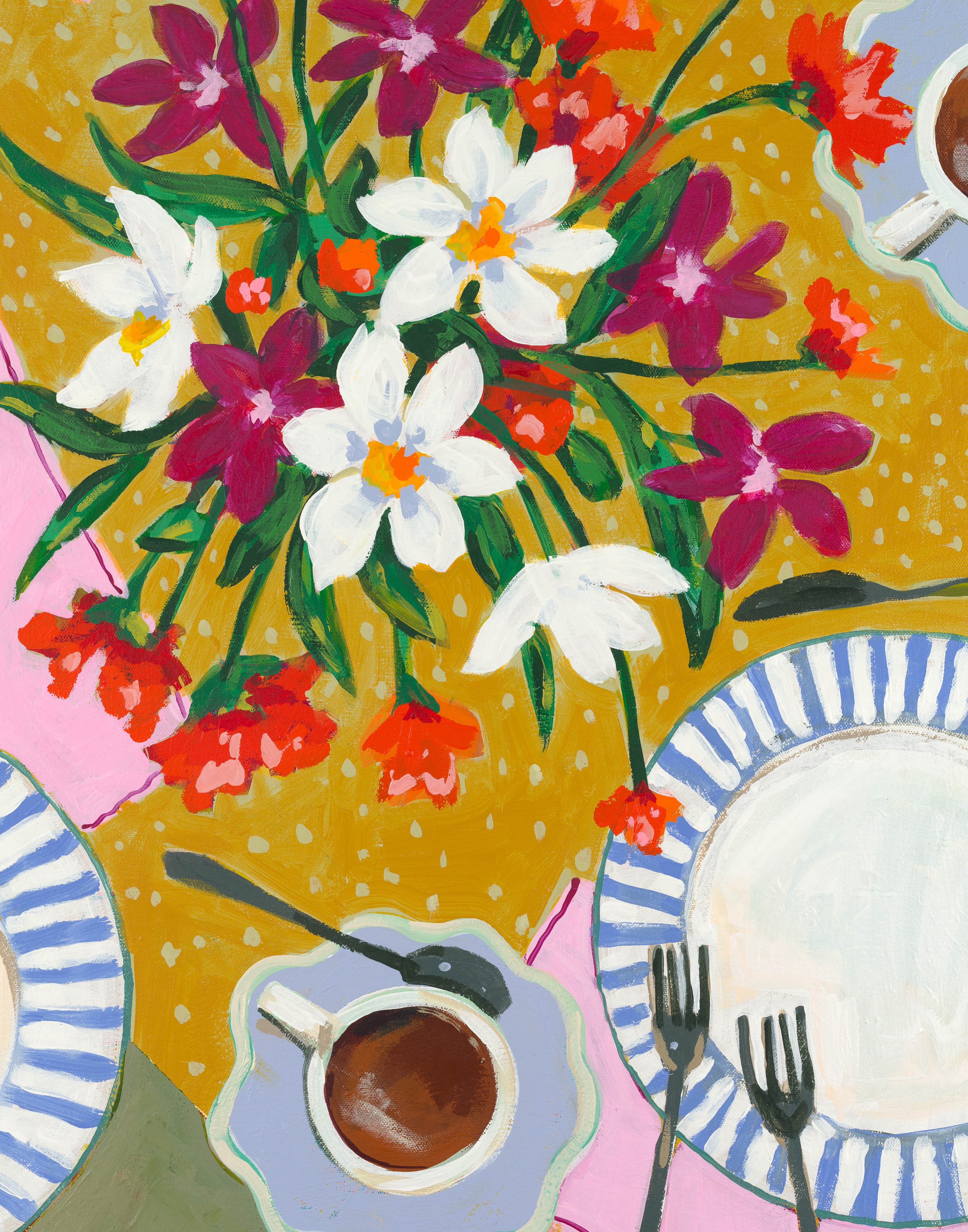 Sunday Coffee Tablescape Fine Art Print