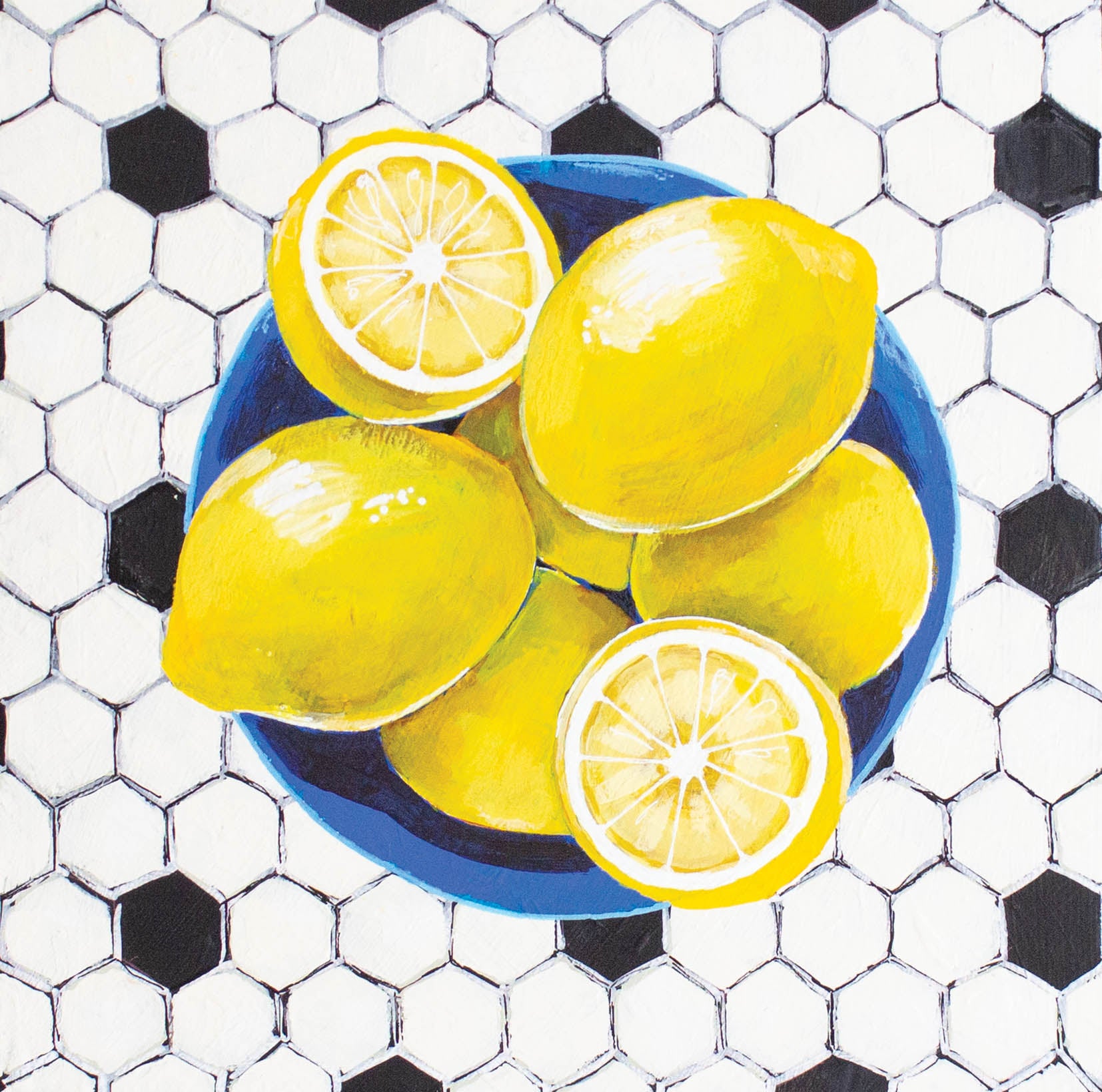 Modern Lemons Fine Art Print