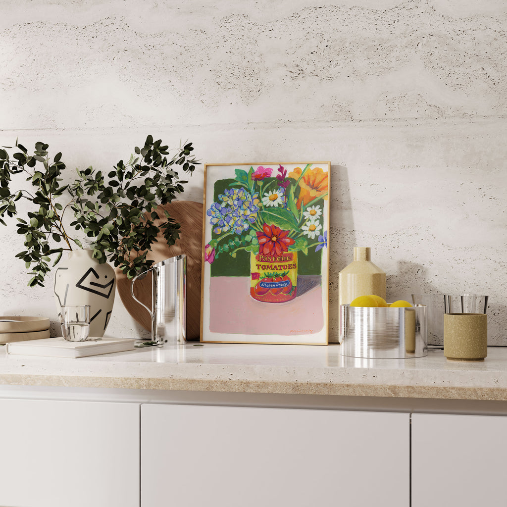 Kitchen Wildflowers Fine Art Print
