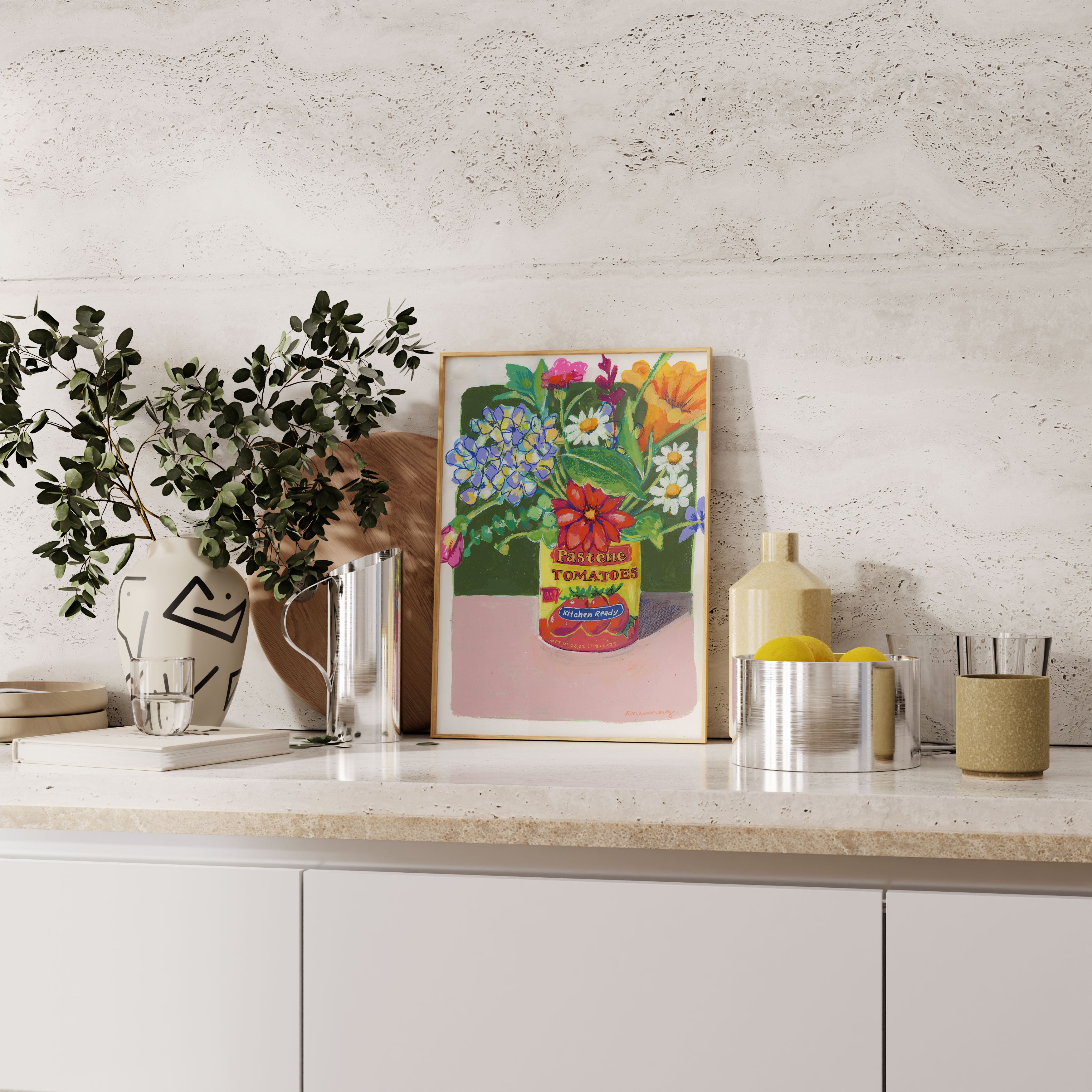 Kitchen Wildflowers Fine Art Print