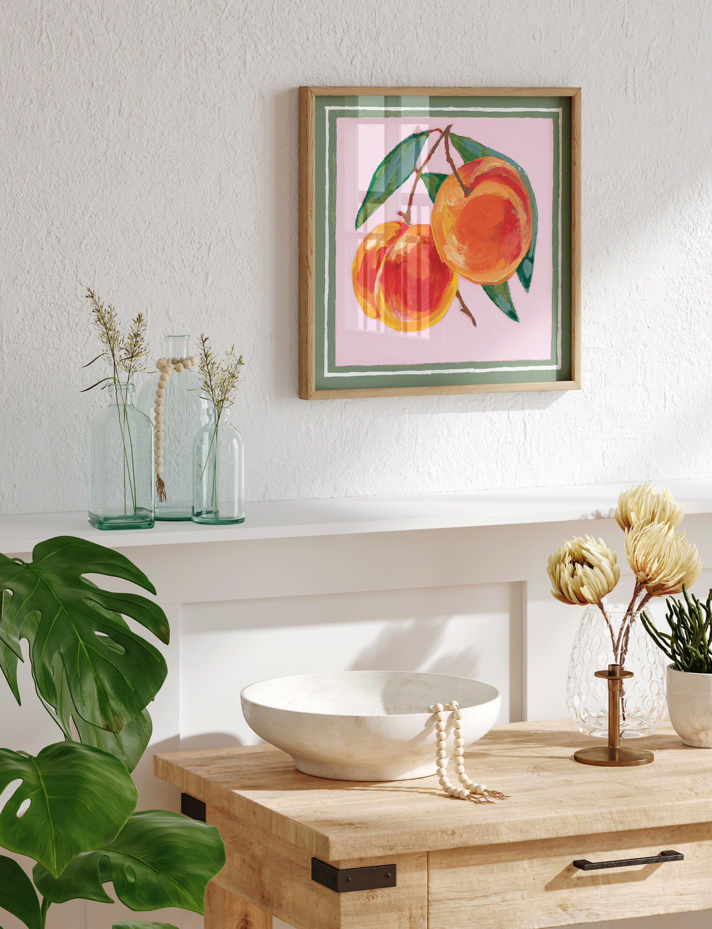Fresh Picked Peaches Fine Art Print