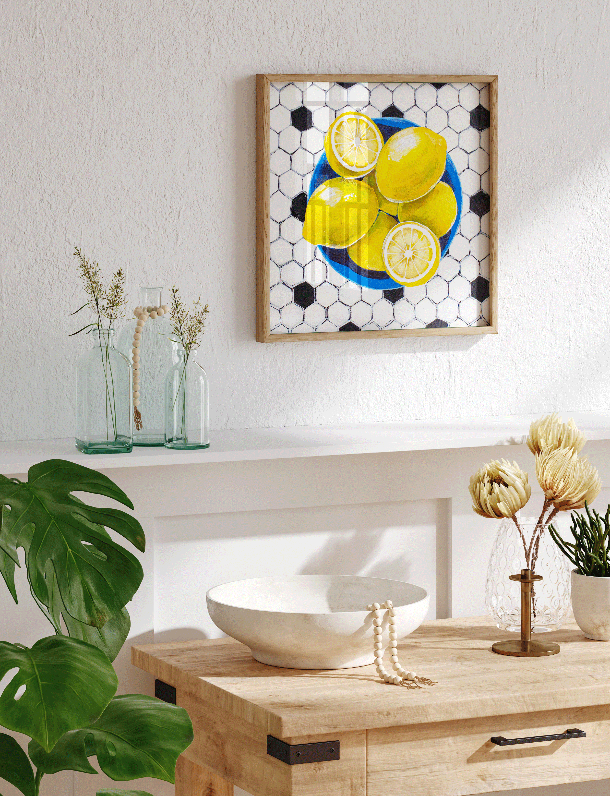 Modern Lemons Fine Art Print